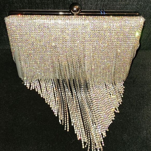 Blinged Out Clutch/Crossbody Purse  - Picture 1 of 7